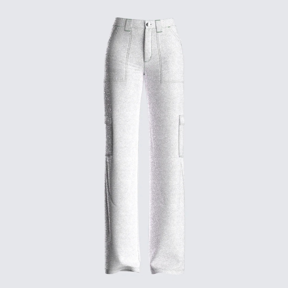 Finesse ‘Harley Silver Shimmer Cargo Pant’